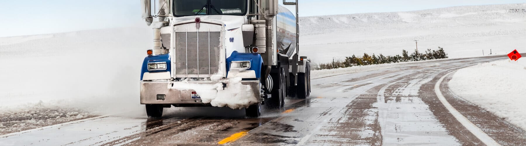 How to Stay Safe While Driving Near Big Rigs in the Winter